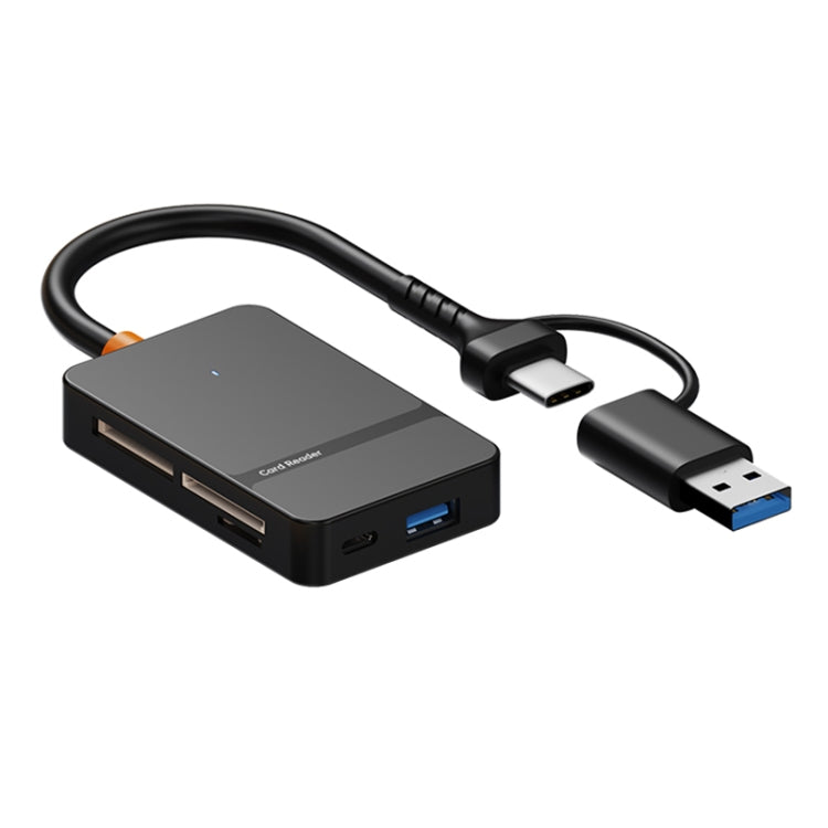 ADS-316 8 in 1 Type-C+USB Multi-function Card Reader, ADS-316