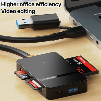 ADS-316 8 in 1 Type-C+USB Multi-function Card Reader, ADS-316