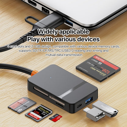 ADS-316 8 in 1 Type-C+USB Multi-function Card Reader, ADS-316