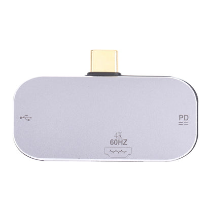 3 in 1 USB-C / Type-C Male to Dual USB-C / Type-C + 4K 60Hz HDMI Female Adapter, Dual USB-C / Type-C + HDMI