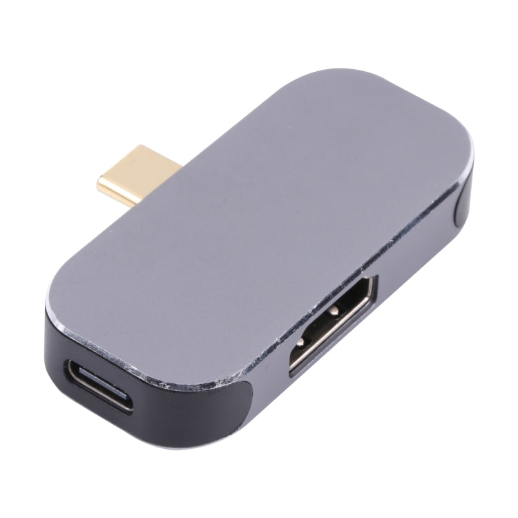 3 in 1 USB-C / Type-C Male to USB-C / Type-C Charging + USB + 4K 60Hz HDMI Female Adapter, USB-C / Type-C + USB + HDMI