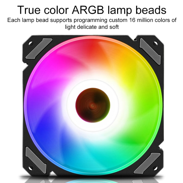 COOLMOON 12 Single Color RGB Light Remote Control Radiator Computer Case Cooler, CM-JOY-B