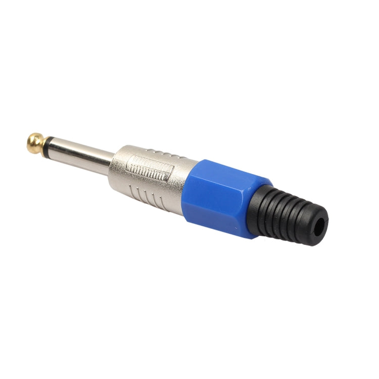 2 PCS 6.35 Gold-plating Mono Microphone Audio Plug, 2 PCS