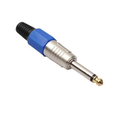 2 PCS 6.35 Gold-plating Mono Microphone Audio Plug, 2 PCS