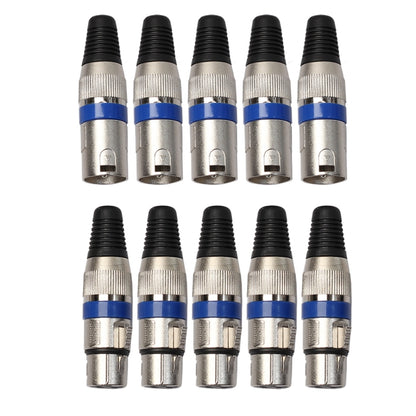 5 Pairs XLR Plug Male + Female Jack Mic Jack Plug Socket Connector, 5 Pairs