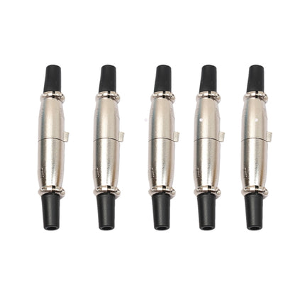 5 Pairs 3 Pin XLR Plug Male + Female Jack Mic Jack Plug Socket Connector, 5 Pairs