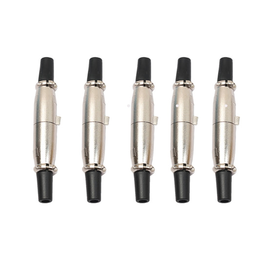 5 Pairs 3 Pin XLR Plug Male + Female Jack Mic Jack Plug Socket Connector, 5 Pairs