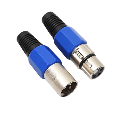 5 Pairs Metal Female Male XLR 3 Pin Jack Socket Plug Audio Connector, 5 Pairs