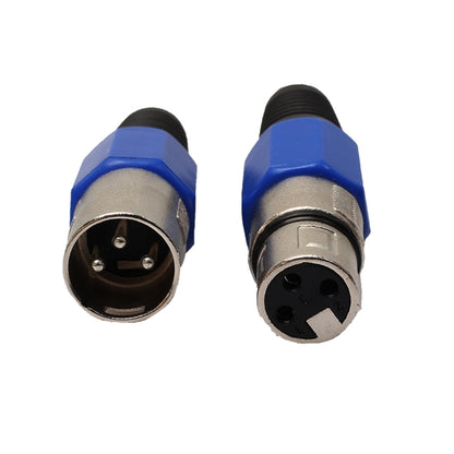 5 Pairs Metal Female Male XLR 3 Pin Jack Socket Plug Audio Connector, 5 Pairs