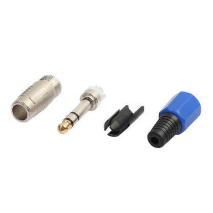 2 PCS 6.35mm Gold-plating Audio Plug Stereo Microphone Cord Plug, 2 PCS