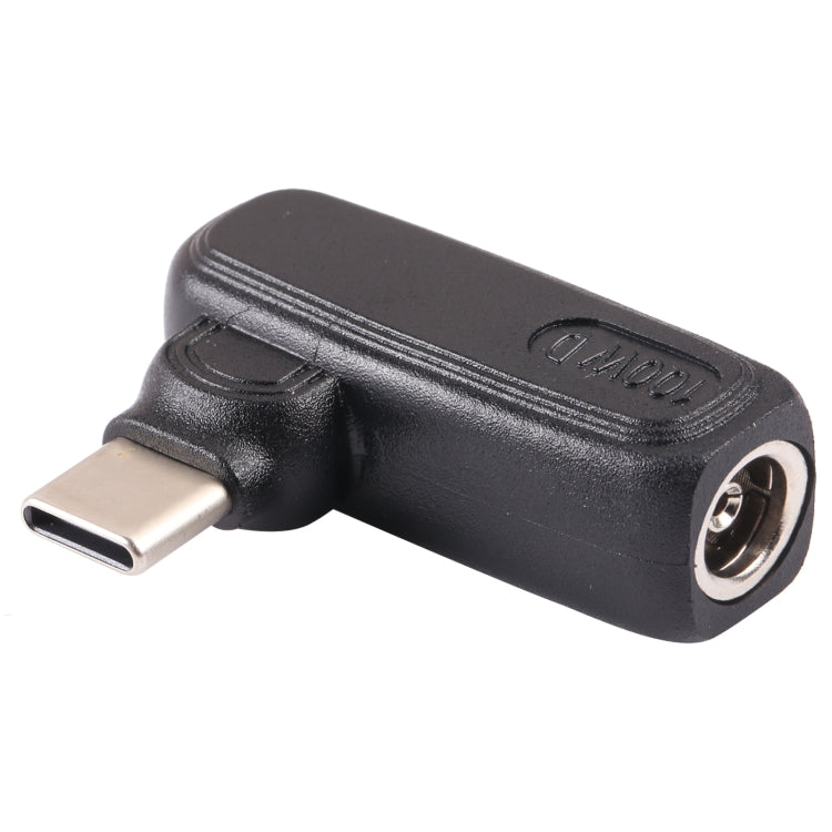 100W 5.5x1.7mm Female to USB-C/Type-C Male Plug Laptop Adapter Connector, 5.5x1.7mm