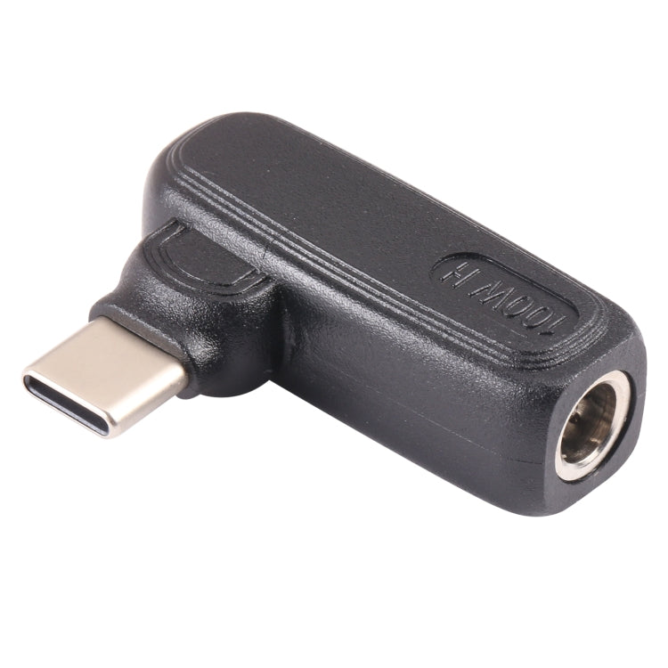 100W 5.5x2.1mm Female to USB-C/Type-C Male Plug Laptop Adapter Connector, 5.5x2.1mm