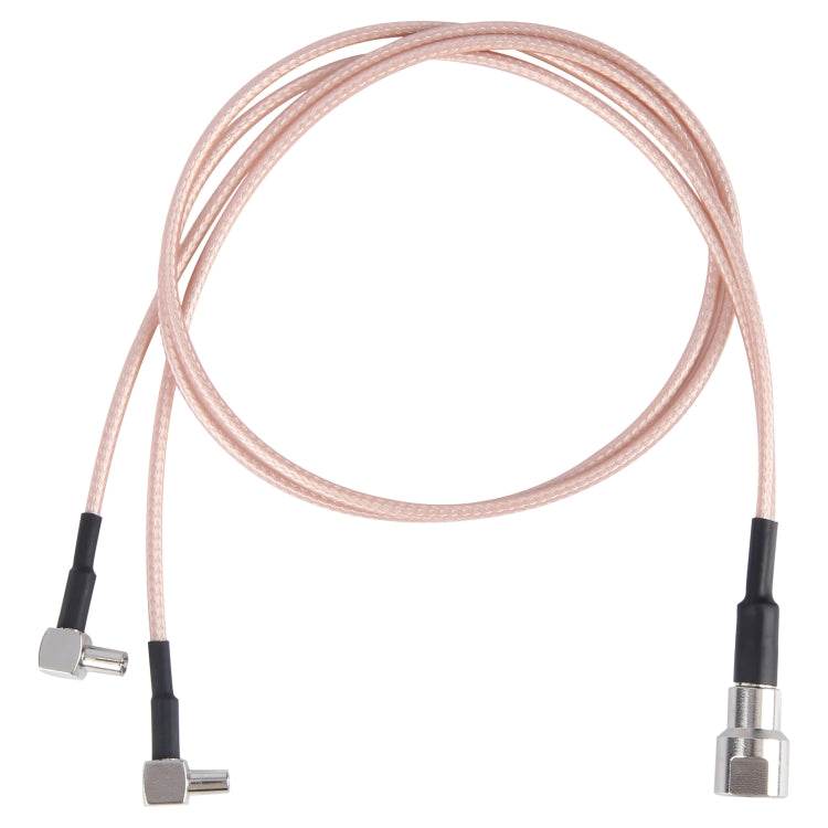 Dual TS9 to RG316 Coaxial RF Connector Cable Extension Cable, Specification:, 50 x 50cm