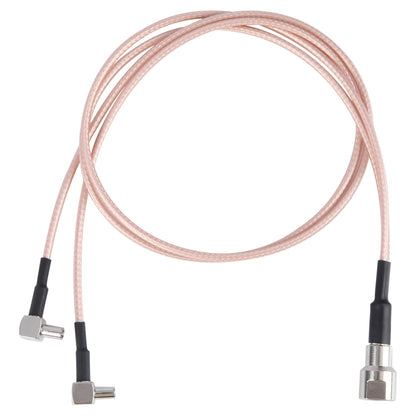 Dual TS9 to RG316 Coaxial RF Connector Cable Extension Cable, Specification:, 50 x 50cm
