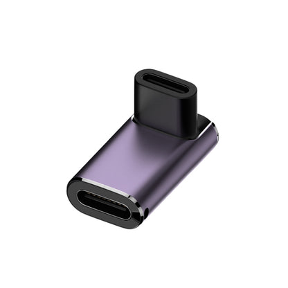240W USB-C/Type-C Female to USB-C/Type-C Female 40Gbps Stereo Bend Adapter with Light, Stereo Bend Adapter