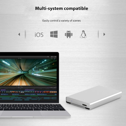Blueendless U23Q SATA 2.5 inch Micro B Interface HDD Enclosure with USB-C / Type-C to USB-C / Type-C Cable, Support Thickness: 1cm or less, Type-C  (1cm)