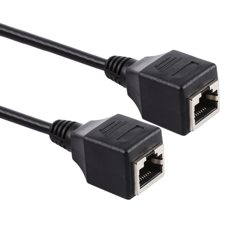 RJ45 Female to Female Ethernet LAN Network Extension Cable Cord, Cable Length: 30cm, 30cm