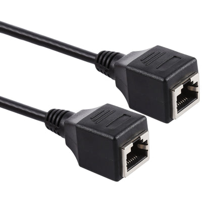 RJ45 Female to Female Ethernet LAN Network Extension Cable Cord, Cable Length: 30cm, 30cm