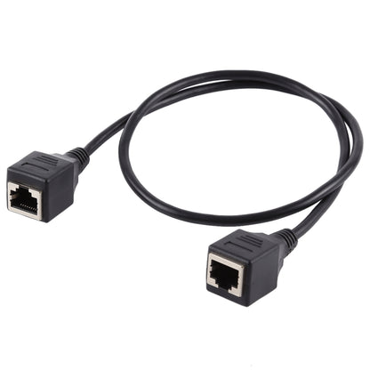RJ45 Female to Female Ethernet LAN Network Extension Cable Cord, Cable Length: 30cm, 30cm