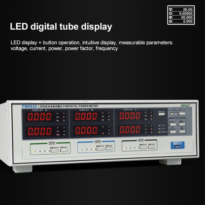 PM9830 500V 80A Three Phase Digital AC Voltage Current Power Factor & Power Meter, PM9830 80A