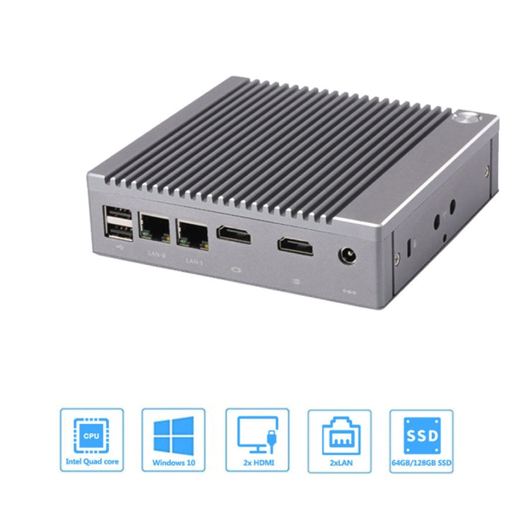K660S Windows and Linux System Mini PC without Memory & SSD & WiFi, Intel Celeron Processor N2840 Quad-Core 1.83- 2.25GHz, without Memory