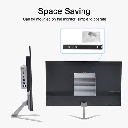 K660S Windows and Linux System Mini PC without Memory & SSD & WiFi, Intel Celeron Processor N2840 Quad-Core 1.83- 2.25GHz, without Memory