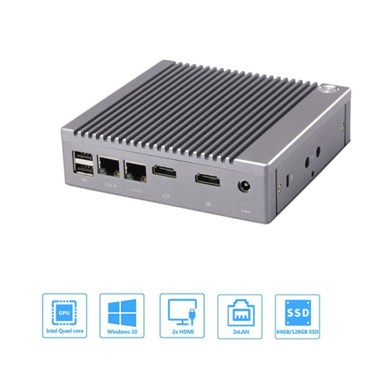 K660S Windows and Linux System Mini PC, Intel Celeron Processor N2840 Quad-Core 1.83- 2.25GHz, 4GB RAM + 64GB SSD, 4GB+64GB