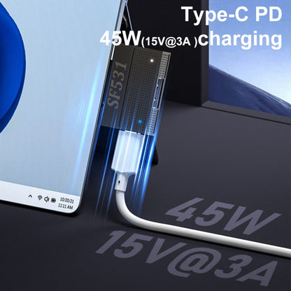 SF532 For Microsoft Surface 40 Pin to USB3.1 / Type-C Female Adapter Extended Dock, SF532