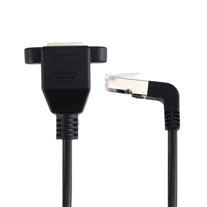 30cm RJ45 Male Bent Upward to RJ45 Female LAN Extension Cable, 30cm RJ45 Male Bent Upward
