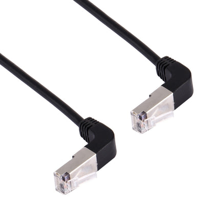 1m RJ45 Male Bent Upward to RJ45 Male Bent Upward Network LAN Cable, 1m Bent Upward to Bent Upward