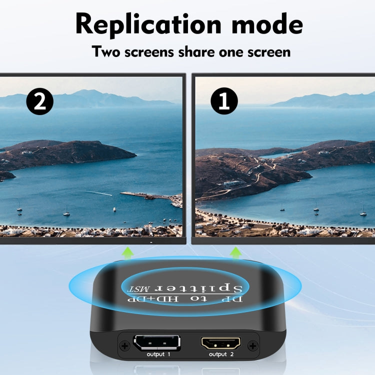 NK-W60 DP DisplayPort To HDMI, DP DisplayPort Splitter MST / SST Monitor Switcher, NK-W60