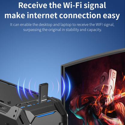 COMFAST CF-970AX 3000Mbps Dual Band Wireless Network Card WiFi6 USB Adapter, CF-970AX