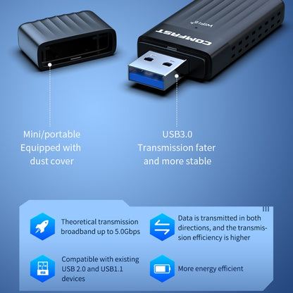 COMFAST CF-970AX 3000Mbps Dual Band Wireless Network Card WiFi6 USB Adapter, CF-970AX