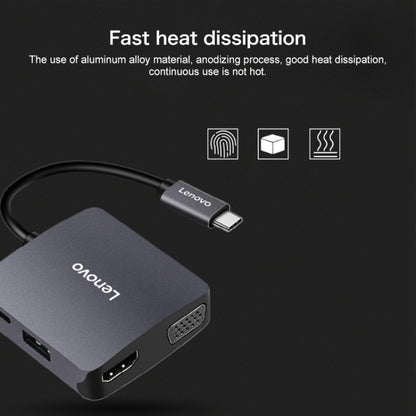 Lenovo C06 6 In 1 Type-C / USB-C to HDMI / VGA Universal Converter Docking Station, C06