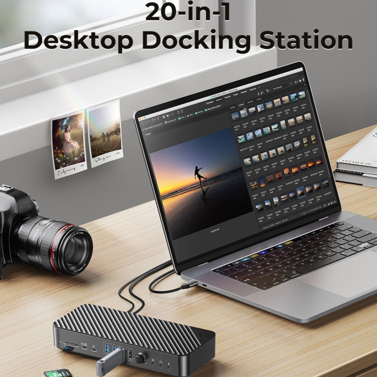 ORICO DKA20-BK-BP 10Gbps 20 in 1 Type-C 3.0 HUB Docking Station, DKA20-BK-BP, EU Plug, DKA20-BK-BP, UK Plug, DKA20-BK-BP, US Plug