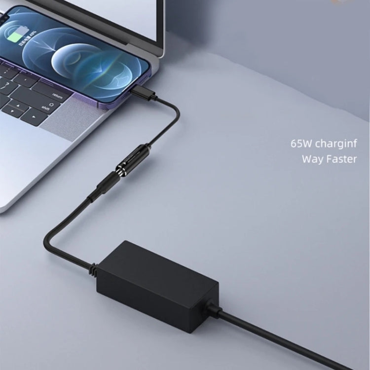 USB-C / Type-C Male to 7.4x0.6mm Female Nylon Braided Adapter Cable, 7.4x0.6mm