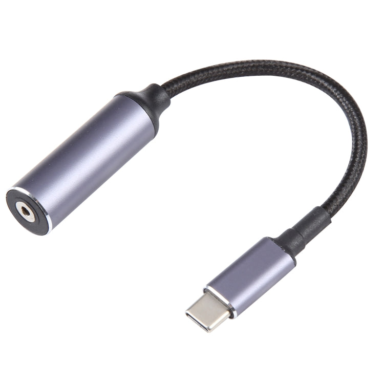 USB-C / Type-C Male to 2.5x0.7mm Female Nylon Braided Adapter Cable, 2.5x0.7mm