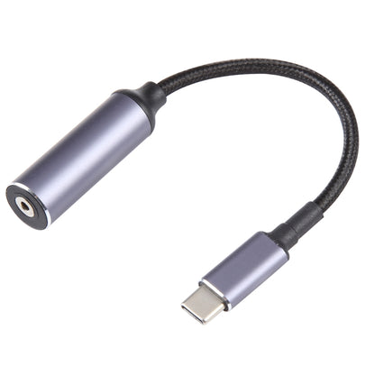 USB-C / Type-C Male to 2.5x0.7mm Female Nylon Braided Adapter Cable, 2.5x0.7mm