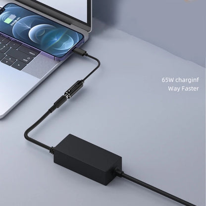 USB-C / Type-C Male to 2.5x0.7mm Female Nylon Braided Adapter Cable, 2.5x0.7mm