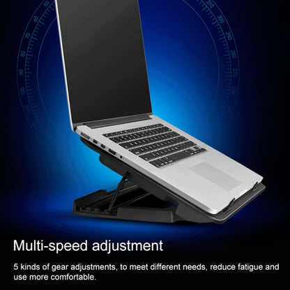 ICE COOREL Notebook Computer Base Speed Control Silent Six-fan Cooling Holder Cooling Rack, Style: Flagship, Style: Flagship