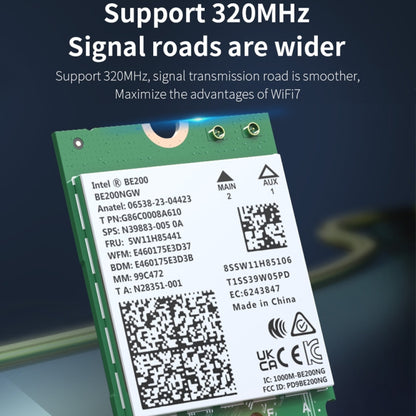 COMFAST CF-BE200-M WiFi7 BT5.4 Tri-Band Wireless Network Adapter M.2 Network WiFi Module, CF-BE200-M