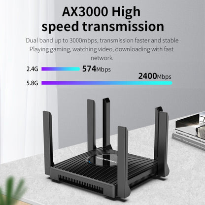 COMFAST CF-WR635AX 3000Mbps WiFi6 Dual Band Gigabit Wireless Router, CF-WR635AX