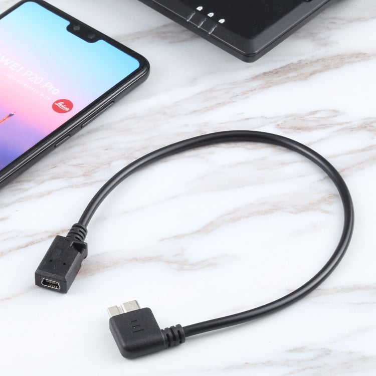 Mini USB Female to Micro-B 3.0 Male Data Charging Cable, Mini USB to Micro-B 3.0