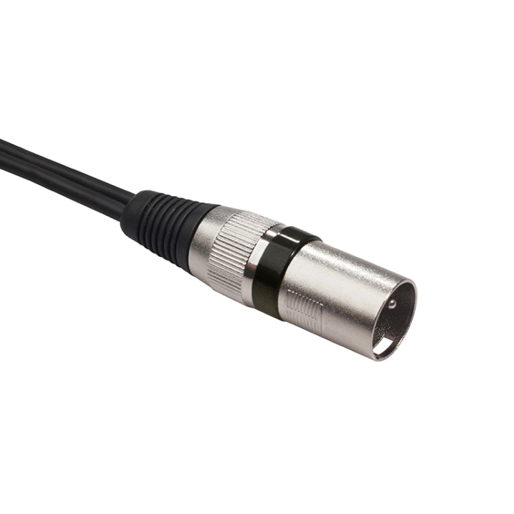 2055MFF-03 2 In1 XLR Male to Double Female Microphone Audio Cable, Length: 0.3m