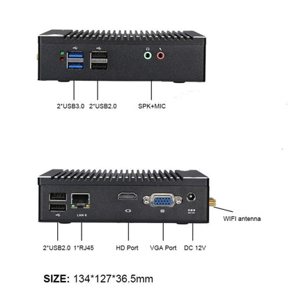 K620D Windows (Not Include XP) & Linux Mini PC, Intel Celeron N2840 Dual Core 4 Threads, up to 2.0GHz, 4GB RAM + 64GB SSD, 4GB RAM + 64GB SSD