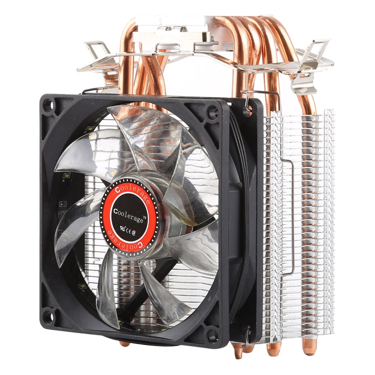 CoolAge L400 DC 12V 1600PRM 40.5cfm Heatsink Hydraulic Bearing Cooling Fan CPU Cooling Fan for AMD Intel 775 1150 1156 1151, L400 (White)