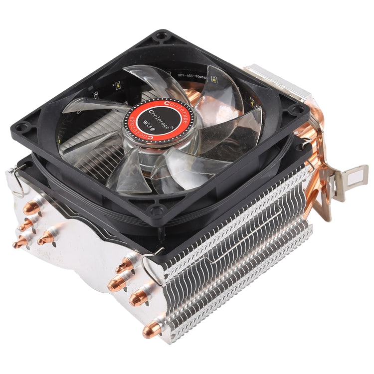 CoolAge L400 DC 12V 1600PRM 40.5cfm Heatsink Hydraulic Bearing Cooling Fan CPU Cooling Fan for AMD Intel 775 1150 1156 1151, L400 (White)