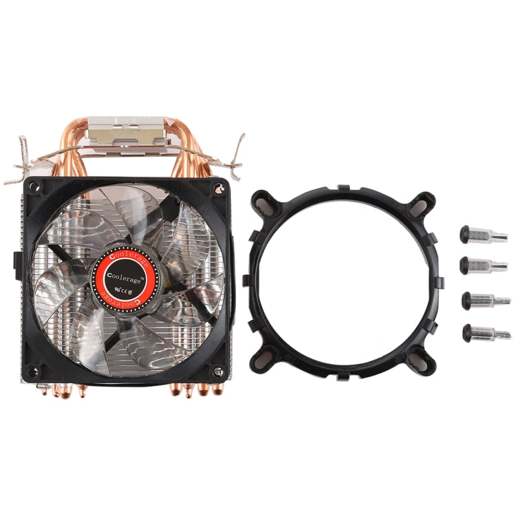 CoolAge L400 DC 12V 1600PRM 40.5cfm Heatsink Hydraulic Bearing Cooling Fan CPU Cooling Fan for AMD Intel 775 1150 1156 1151, L400 (White)