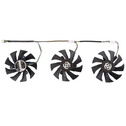 3 PCS Graphics Card Cooling Fan for Zotac GTX 1070-8GD5 X-OC, Diameter: 85mm, 0.5A Diameter: 9.5mm(3 PCS)