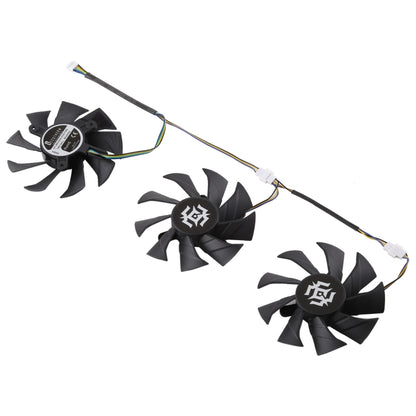 3 PCS Graphics Card Cooling Fan for Zotac GTX 1070-8GD5 X-OC, Diameter: 85mm, 0.5A Diameter: 9.5mm(3 PCS)